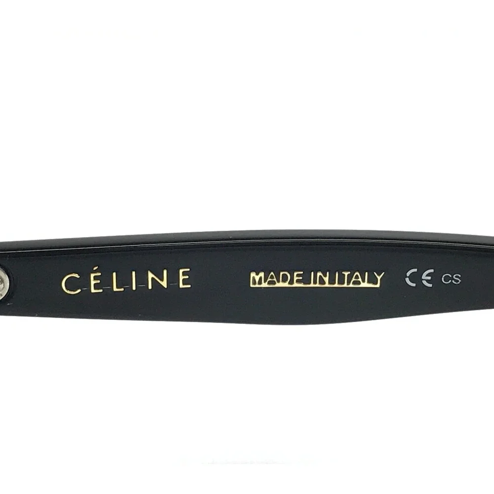 Celine Eyeglasses Frames CL41460 807 Shiny Black Round Full Rim 43-24-145
